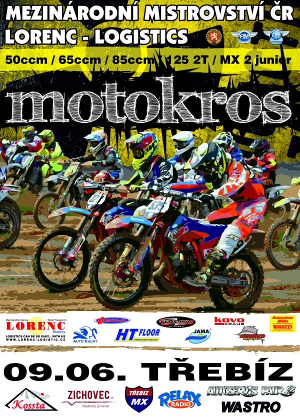 Pozvánka MMČR Junior v motokrosu, Třebíz, 9.6.2018